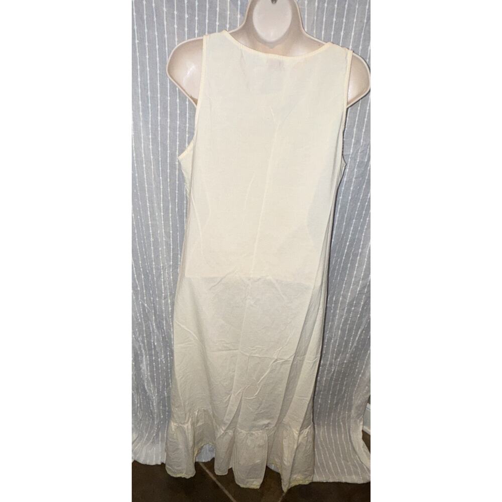 Vintage 1990s April Cornell “Cornelloki” Dress size M Butter Yellow - Picture 2 of 3